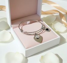 Double heart bracelet (silver)