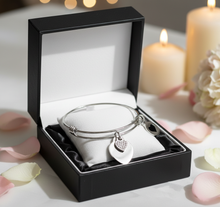 Double heart bracelet (silver)